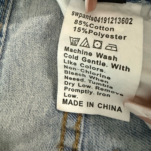 SHEIN Light Blue Wash Wide-Leg Jeans - Size XS - Picture 8 of 9